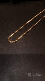 Collana placcata in oro accio inox inossidabile