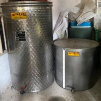 Botte in acciaio 200 litri ideale per olio
