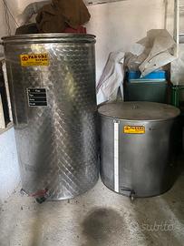 Botte in acciaio 200 litri ideale per olio