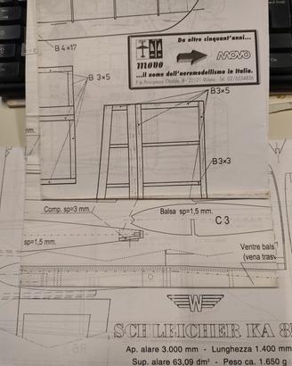 piani di costruzione aerei modellismo