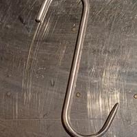 Gancio in acciaio inox - H = 18 cm