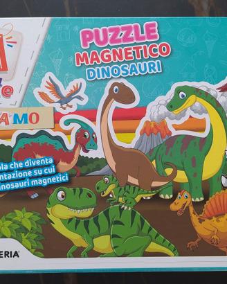 Puzzle magnetico dinosauri con lavagnetta