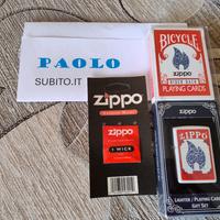 zippo set bicycle playing Cards 