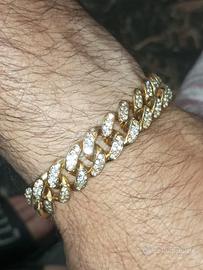 bracciale uomo con brillanti