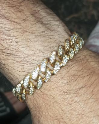 bracciale uomo con brillanti