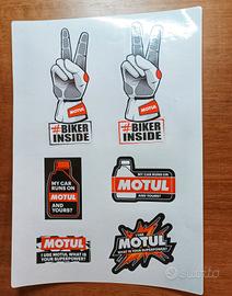 6 Adesivi Motul Originali per Tuning 