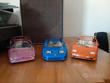 modellini auto bugatti lamborghini scala 1:24