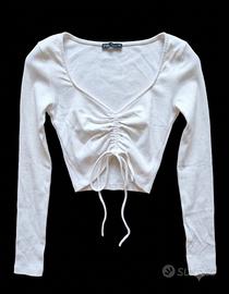 Top Donna Zara tg S 100% Cotone 