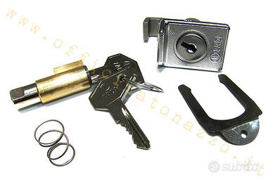 Serratura bloccasterzo - bauletto (guida 4mm lunga