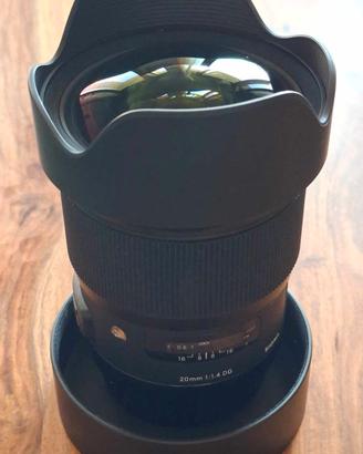 Sigma 20mm f/1.4 DG HSM Art - Attacco Canon EF