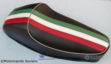 Sella Gobba Nera Tricolore lungo Vespa 50 R L N Sp