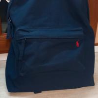 zaino nuovo blu Polo Ralph Lauren in cotone