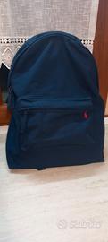 zaino nuovo blu Polo Ralph Lauren in cotone