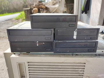 5 unità lettore DVD  masterizzatori  sata ide/pata