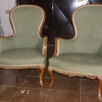 Copia di poltrone da camera stile Luigi Filippo