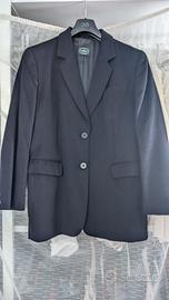 blazer elegante nero 48 pura lana 