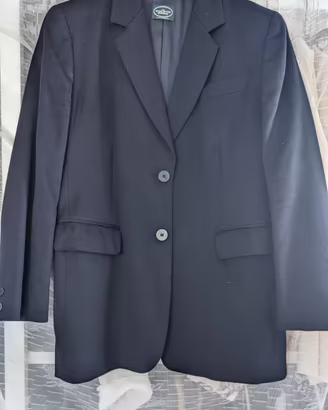 blazer elegante nero 48 pura lana 