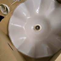 lampadario in opaline bianco a sospensione 