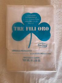 Lenzuola Matrimoniali Bianche 100 % cotone