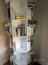 libreria girevole 4 ripiani come nuova