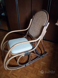 Sedia a dondolo anni 60