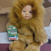 Bambola vintage con costume di animale