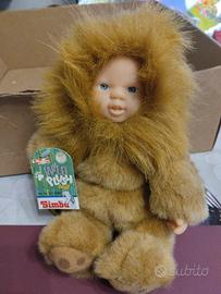 Bambola vintage con costume di animale