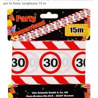 Striscia arredamento per compleanno 30 anni