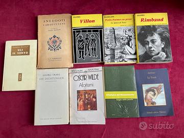 Lotto di 9 libri Gotthel, Wilde, Erasmo da Rotterd