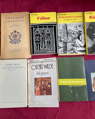 Lotto di 8 libri Gotthel, Wilde, Erasmo da Rotterd