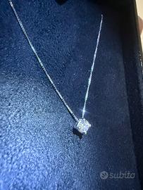 Collana punto luce oro e diamante