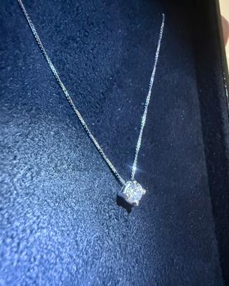 Collana punto luce oro e diamante