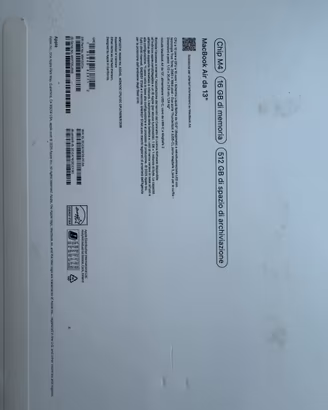 Macbook air 13’ M4 luglio 2025