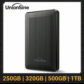 Unità disco rigido esterna portatile da 2,5” 250gb
