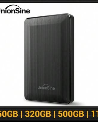 Unità disco rigido esterna portatile da 2,5” 250gb