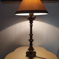 lampada da tavolo in bronzo 