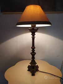 lampada da tavolo in bronzo 