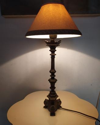 lampada da tavolo in bronzo 