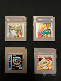 4 Giochi Game Boy: Kirby, Golf, Tiny Toon, Asterix