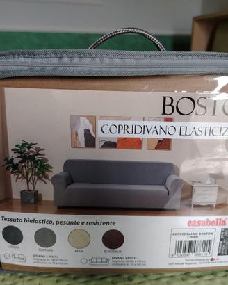 copridivano 2 posti grigio