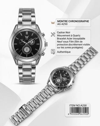 Orologio Argento Cronografo