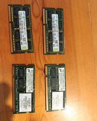 2 Samsung RAM 4GB + 2 Micron RAM 2GB