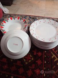 servizio piatti natalizio in ceramica Nataluna