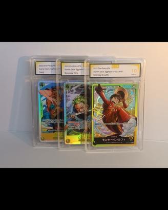 Carte ONEPIECE GRADATE: Luffy, Zoro, Sanji, Ace…