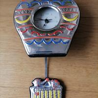 Orologio a pendolo in argento Mongolfiera