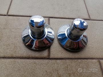 2 cappucci universali acciaio cromati bagno chiave