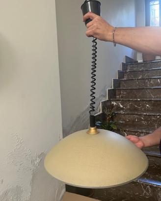 Lampadario tondo a neon funzionante e completo
