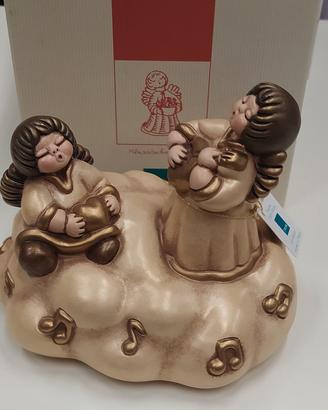 carillon con angeli  antico in ceramica thun