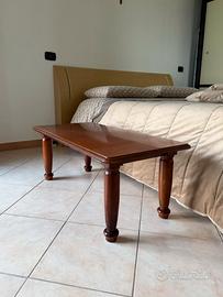 Tavolino basso in vero Legno Noce - Arte Povera