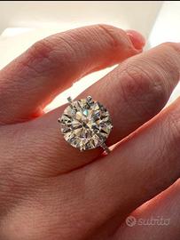 Anello Diamante 5.24 ct Tot. – 5.04 ct E VS1 IGI